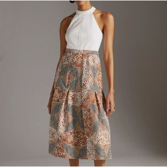 Anthropologie Sleeveless Mock Neck Twofer Dress